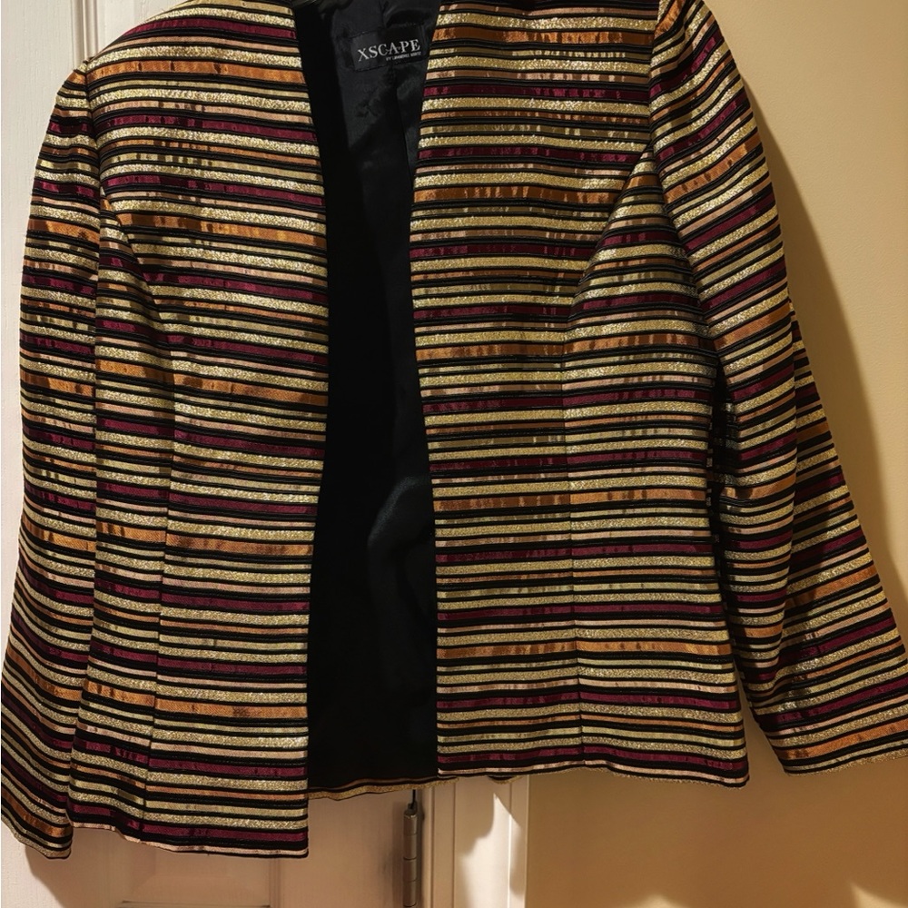 Xscape Women's Multicolor Striped Blazer